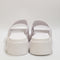 Womens Juicy Couture Baby Track Sandals White