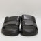 Mens Vagabond Shoemakers Nate Woven Slides Black Leather