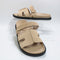 Womens OFFICE Serena Cut Out Two Strap Footbed Sandals Taupe New