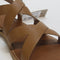 Odd Sizes - Womens Toms Sicily Sandals Tan Leather - UK Sizes Right 6/Left 7