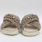 Womens Inuikii Woven Stone Slides Taupe