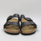 Womens Birkenstock Arizona Two Strap Black Smooth Leather