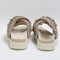 Womens Inuikii Woven Stone Slides Taupe