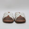 Womens Office Suri  Woven Leather Slides White Leather