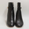 Womens Office Amelia Buckle Detail Heeled Boots Black Leather