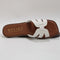 Womens Office Suri  Woven Leather Slides White Leather