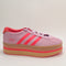 adidas Gazelle Stack Trainers Pink Orange Pink Uk Size 6