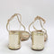 Womens Office Matchmaker Embellished Strappy Sandals Gold Embellished