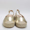 Womens Office Finn Espadrille Flatform Slingbacks Gold