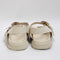 Womens Office Sunny  Double Buckle Strap Slingback Footbed Off White