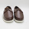 Mens Office Cook Leather Boat Shoes Brown Leather