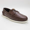 Mens Office Cook Leather Boat Shoes Brown Leather