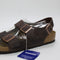 Mens Birkenstock Milano Sandals Brown Waxy Leather