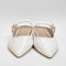 Womens Office Fury Mary Jane Mule Cream Patent