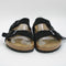 Mens Birkenstock Arizona Two Strap Sandals Black Suede