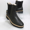 Womens TOMS Bennet Chelsea Faux Fur Lined Boots Black