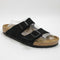 Mens Birkenstock Arizona Two Strap Sandals Black Suede