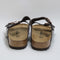 Mens Birkenstock Arizona Two Strap Dark Brown Leather