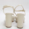 Womens Office Haven Round Toe Platform Sandals White