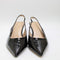 Womens Office Miracle Point Kitten Heel Slingback Black