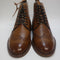 Mens Office Bladon Brogue Lace Up Boots Tan Leather Uk Size 6