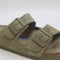 Womens Birkenstock Arizona Two Strap Faded Khaki Uk Size 5