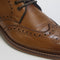 Mens Office Bladon Brogue Lace Up Boots Tan Leather Uk Size 6