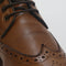 Mens Office Bladon Brogue Lace Up Boots Tan Leather Uk Size 6