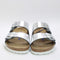 Womens Birkenstock Arizona Two Strap Metallic Silver