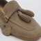 Womens Office Fond Tassel Loafers Taupe Suede Uk Size 6