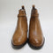 Womens Office Abloom Trim Detail Ankle Boots Tan Leather Uk Size 5