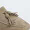 Womens Office Flick Retro Tassle Loafers Taupe Suede Uk Size 3