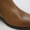 Womens Office Abloom Trim Detail Ankle Boots Tan Leather Uk Size 6