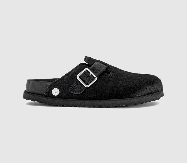 Womens 1774 BIRKENSTOCK Boston Pony Hair Sandals Black