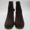 Womens OFFICE Annabella Square Toe Leather Block Heel Boots Brown Suede UK Size 5
