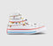 Converse x Hello Kitty All Star Hi Trainers Hello Kitty White Red Yellow UK Size 5