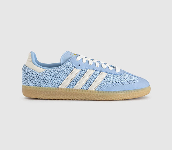 adidas Samba OG Trainers Clear Sky Offwhite Gum UK Size 7