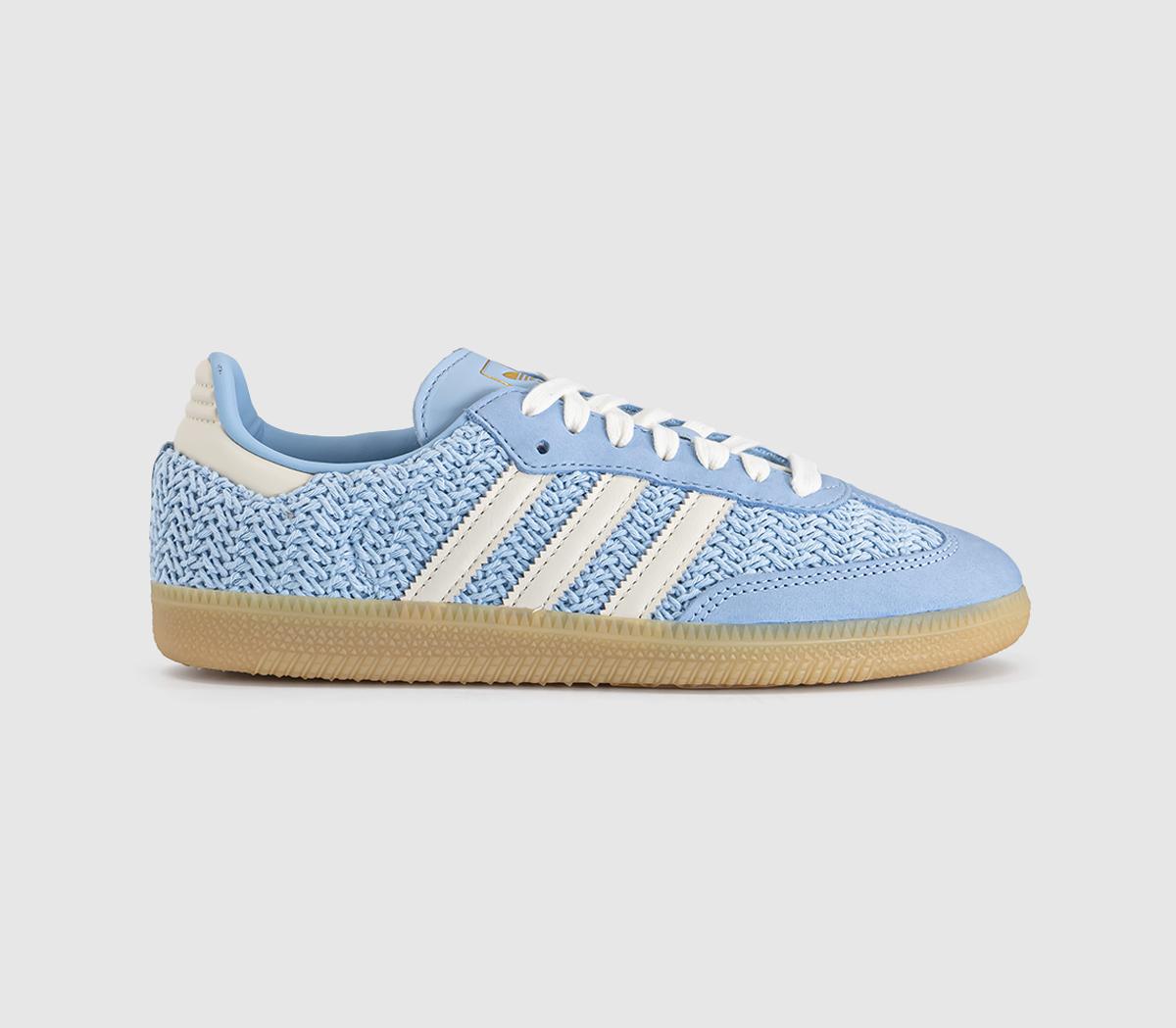 adidas Samba OG Trainers Clear Sky Offwhite Gum UK Size 6