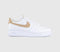 Nike Air Force 1 07 Trainers White Linen White UK Size 5