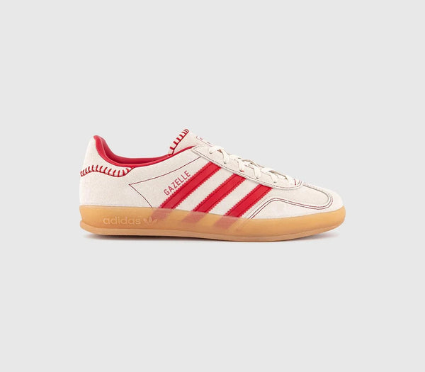 adidas Gazelle Indoor Trainers Better Scarlet Better Scarlet Cream White UK Size 6