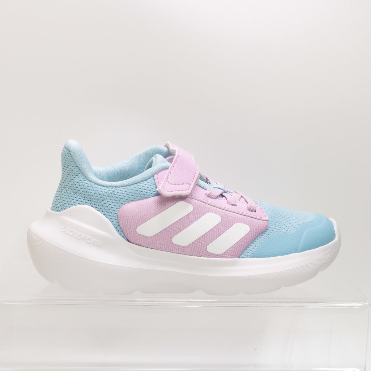 Kids adidas Tensaur Run 3.0 EL Trainers Blue Pink White UK Size 11.5 youth