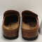 Womens BIRKENSTOCK Naples Wrapped Clogs Cognac Leather UK Size 5.5 EU39