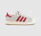 adidas Superstar Il Trainers Cream White Better Scarlet Sandy Pink UK Size 5