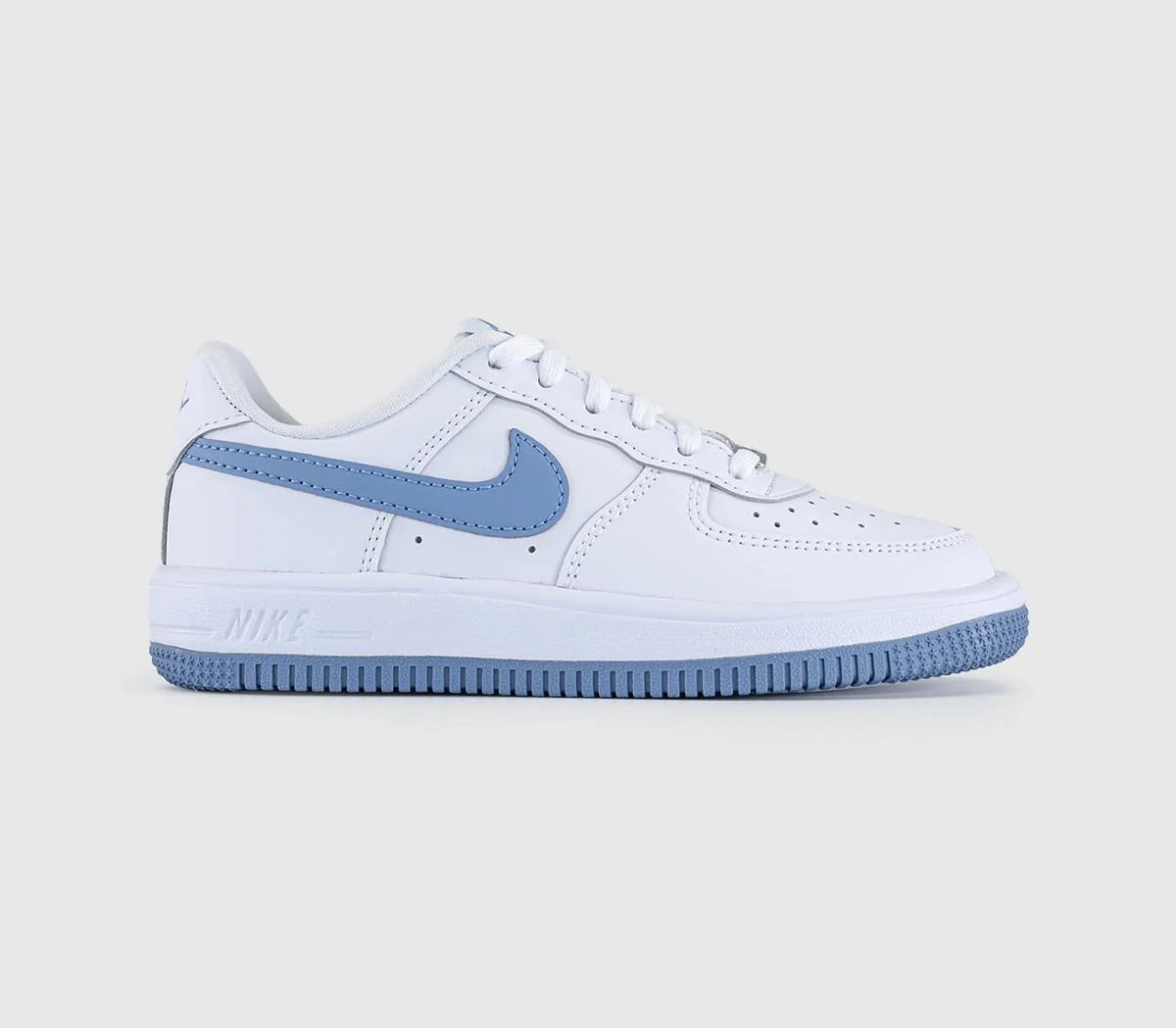 Kids Nike Air Force 1 PS Trainers White Work Blue UK Size 11 youth