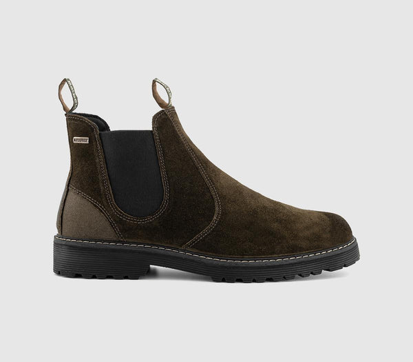 Mens Barbour Patton Chelsea Boot Oiled Brown Suede UK Size 8