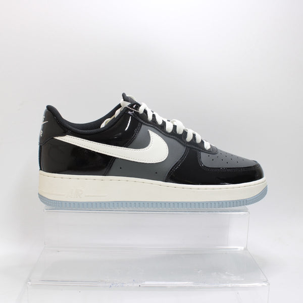 Nike Air Force 1 Low Black Iron Grey Patent UK Size 9.5