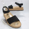 Womens BIRKENSTOCK BIRKENSTOCK Glenda Sandals Black Nubuck UK Size 7 EU40
