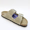 Womens BIRKENSTOCK Arizona Two Strap Sandals Taupe Rivet UK Size 4.5 EU37