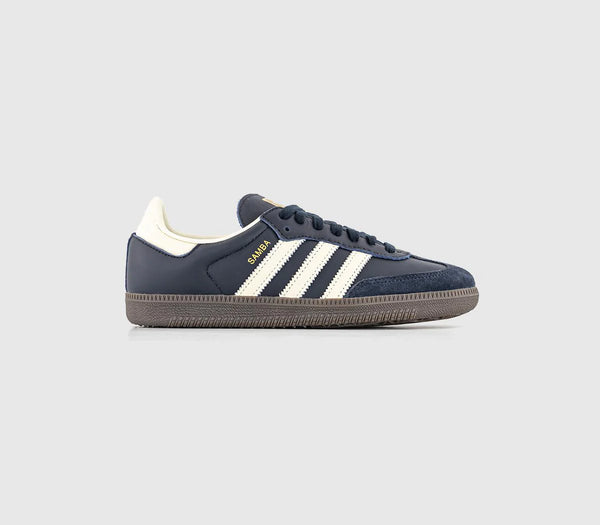adidas Samba Og Night Navy Cream White Gum Trainers UK Size 8