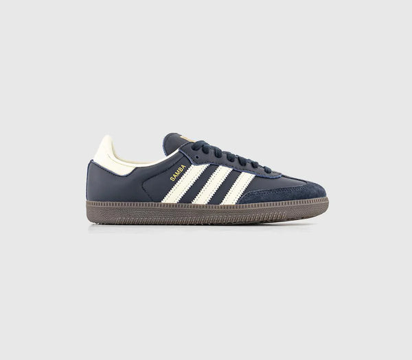 adidas Samba Og Night Navy Cream White Gum Trainers UK Size 7